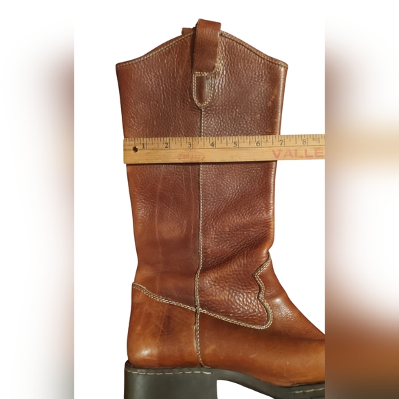 Size 11 Mens Born Brown Leather Boots - Picture 7 of 8